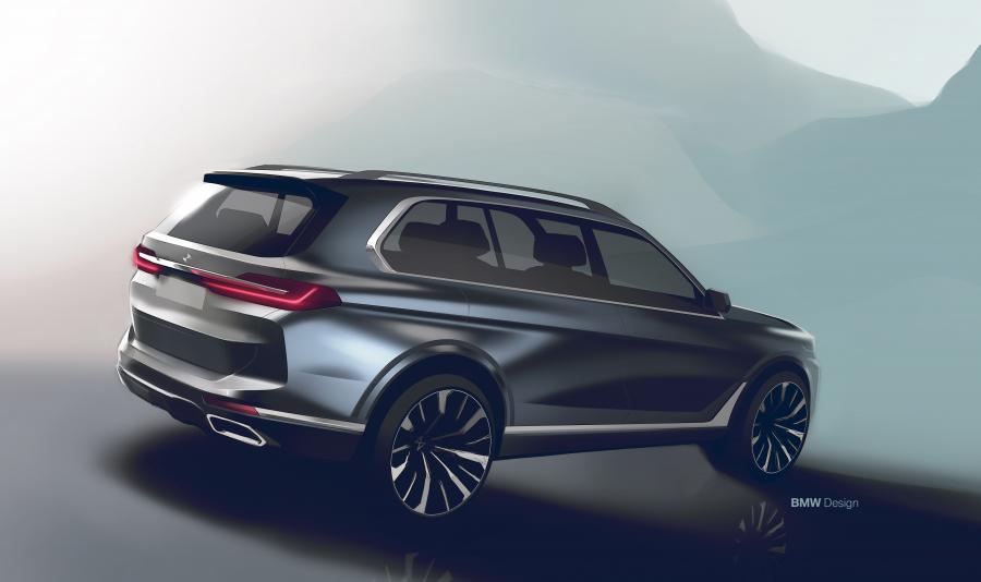 Эскиз BMW X7 xDrive40i (G07) 2017 года  (WW) (фото 49 из 101)